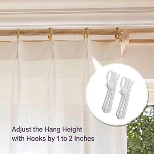 Beige Extra Wide Sheer Curtains for Living Room 120 Inches Long, Linen