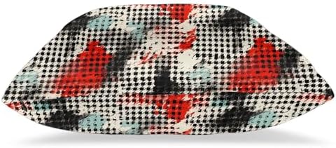 Pack of 2 Short Plush Throw Pillow Covers 22 X 22 Inch, Abstract