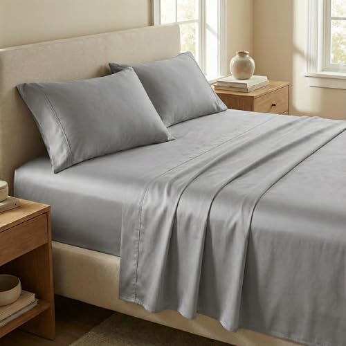 Beckham Hotel Collection King Sheet Set 100% Cotton, 500TC Sateen, 4