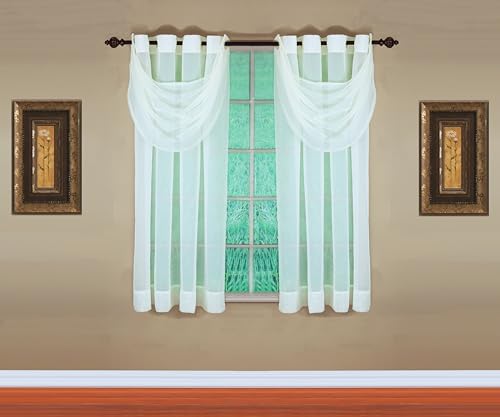 Today's Curtain, Emelia Grommet Sheer Panel 63" Ecru, 59" W x 63" L