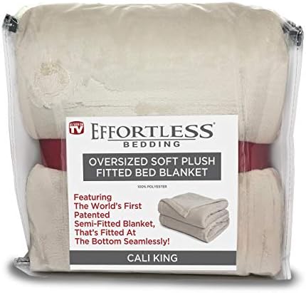 Effortless Bedding Oversized Plush Semi-Fitted Bed Blanket