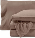 Bare Home Super Soft Fleece Sheet Set (King, Taupe)