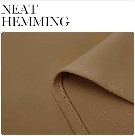 NICETOWN Bedroom Window Curtain Panels, Gold Brown, 2 Panels, 62 in x