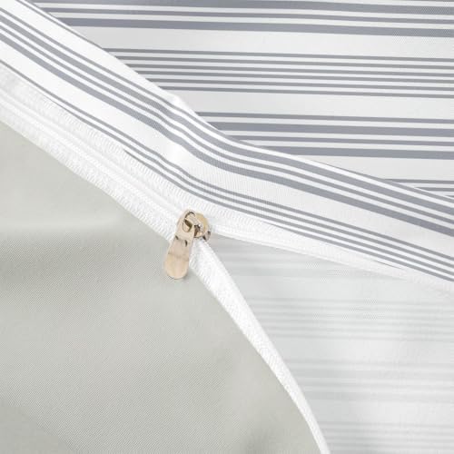 Erosebridal Neutral Striped Duvet Cover King for Kids Girls Boys