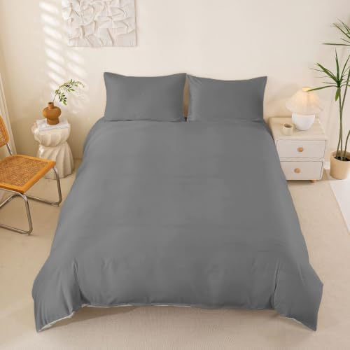 Castle Fairy Neutral Muted Shade 3 Pcs Boys Girls Duvet Cover Set King