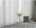 Voile Sheer Curtains 63 inch Long 2 Panels, Solid Color Grommet Top
