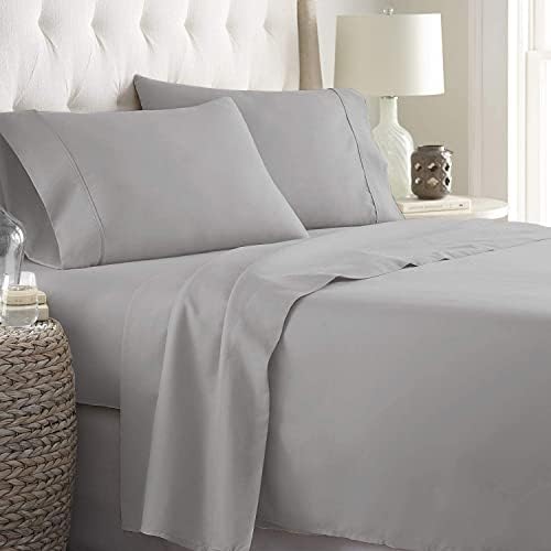 Queen Size Sheet Set - 100% Long Staple Cotton Sheets Set - Fitted