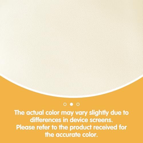 BRILLMAX 8 Pack Ivory Round Tablecloths 90 Inch for 60" Tables