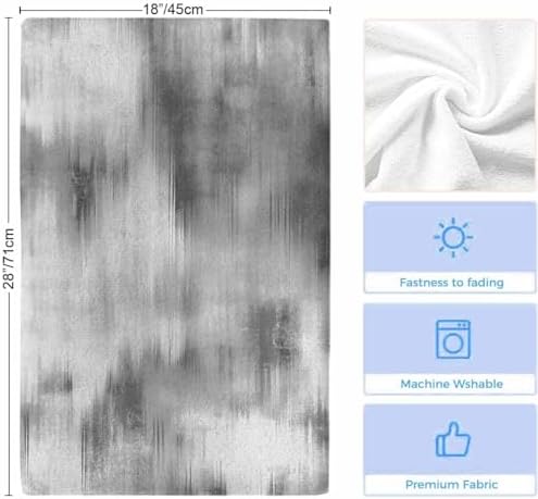 Grey Ombre Kitchen Towels, 4 Pack Dish Towels for Kitchen, Vintage