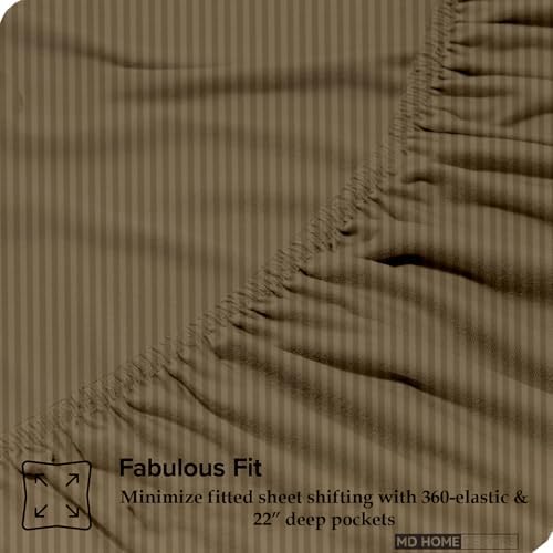 Extra Deep Pocket Twin XL Sheet Set, 4-Piece Bedding Set, 100%