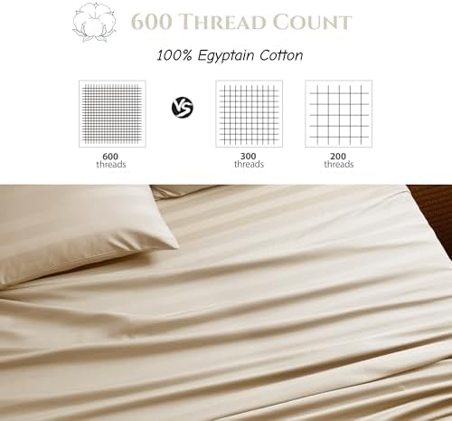 Cotton Flat Sheets Only, 600 TC 100% Cotton Flat Sheet Top Sheet Only