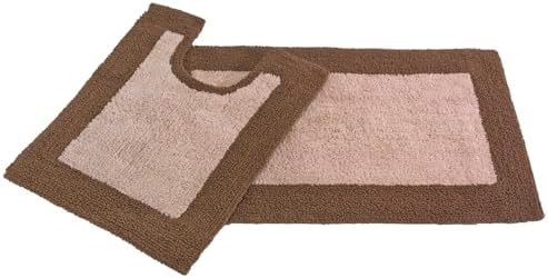 BrylaneHome BH Studio 2 Piece Bath Rug Set - Charcoal
