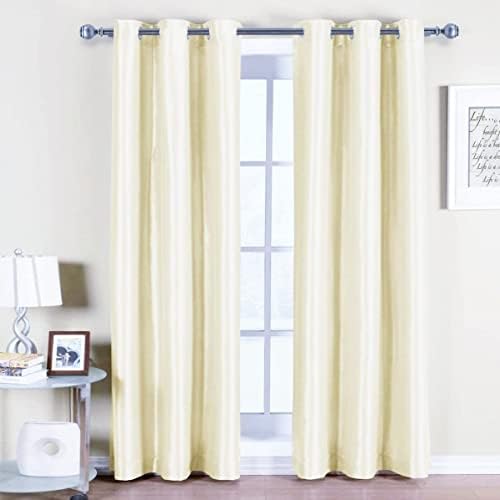 Royal Hotel Soho Blackout Curtains, 42 x 63, 2 Panels, Ivory