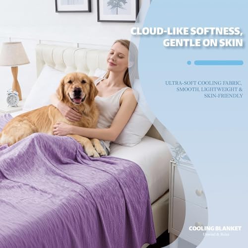 Cooling Blanket Queen Size, 90"x90" Cooling Blankets for Hot Sleepers
