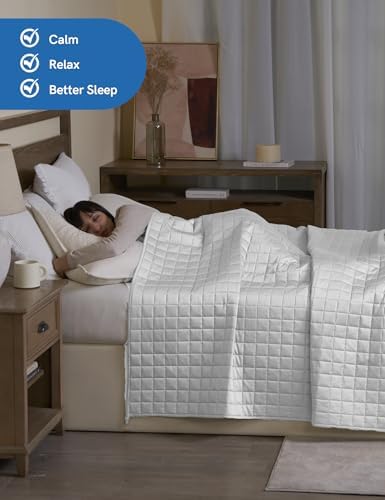 YnM Exclusive Cooling Weighted Blanket with Bamboo Viscose, Smallest