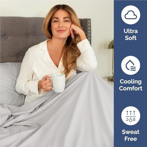 Full Size 4 Piece Sheet Set - Breathable & Cooling Sheets - French