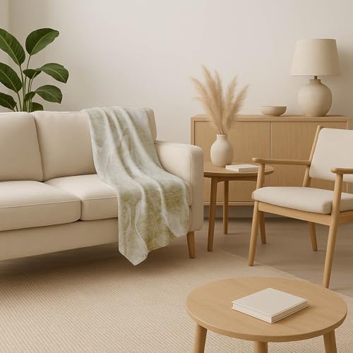 Addison Rugs ASB802 Taupe 50" x 70" Oversized Sherpa Throw Blanket