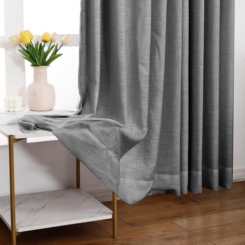 Pinch Pleated Full Blackout Curtains, 108 Inches Long, 1 Panel