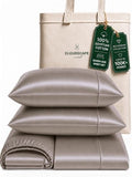 Cloud Scape Cooling Sheets Queen 100% Egyptian Cotton Sateen - Taupe