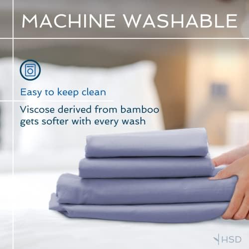 Hotel Sheets Direct 3 Piece Bed Sheet Set Twin XL Size, 100% Viscose