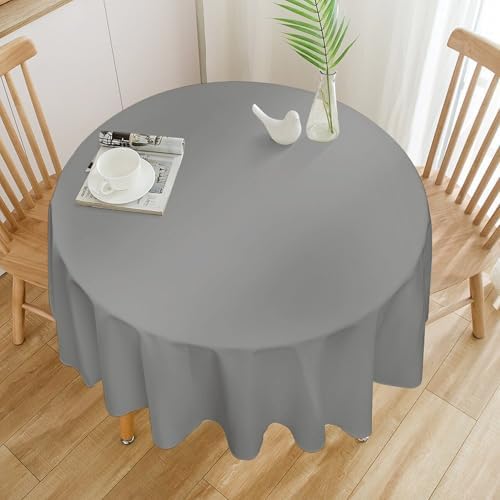 Gray Tablecloth Washable Dinng Table Covers Decorative for Kitchen &