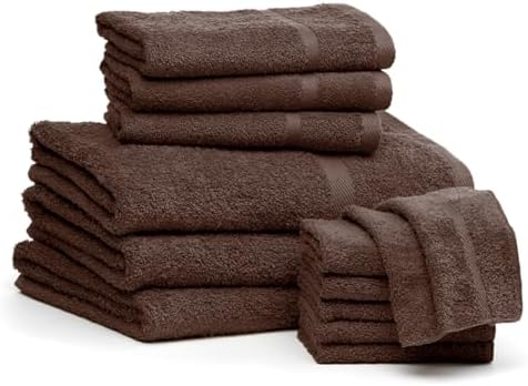 Montgomery Ward 12‐Piece Serene Cotton Terry Bath Towel Set