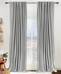 Linen Textured Total Blackout Curtains for Bedroom 120 Inches Long