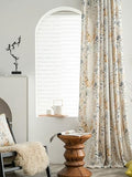 Linen Curtains 63 Inch Length 1 Panel Back Tab Boho Drape Semi