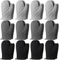 Geyoga Oven Mitts Heat Resistant Kitchen Long Oven Gloves Mitts Thick