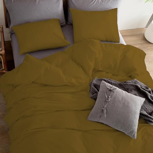 Duvet Cover Set Full/Queen (90"x90") Inch Size - 3 Piece 100% Egyptian