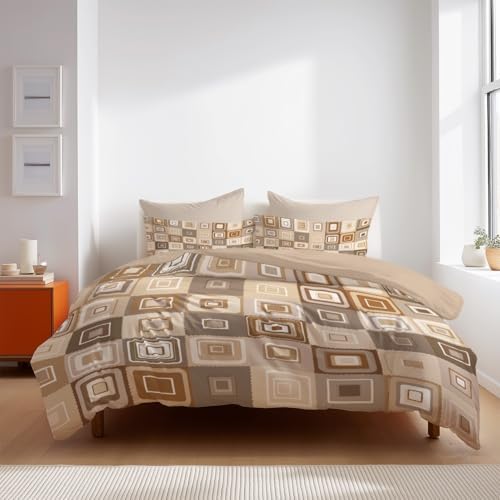 Cozy Lightweight Duvet Cover Set Microfiber Bedding Set Minimalist