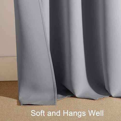 PONY DANCE Bedroom Blackout Curtains - Window Covering Set Home