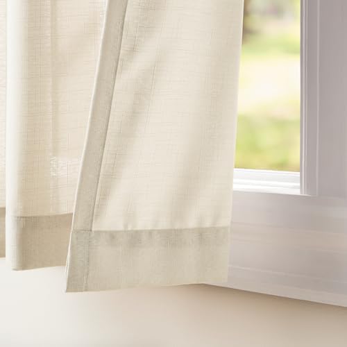 Exclusive Home Loha Linen Grommet Top Curtain Panel Pair, 54"x108"