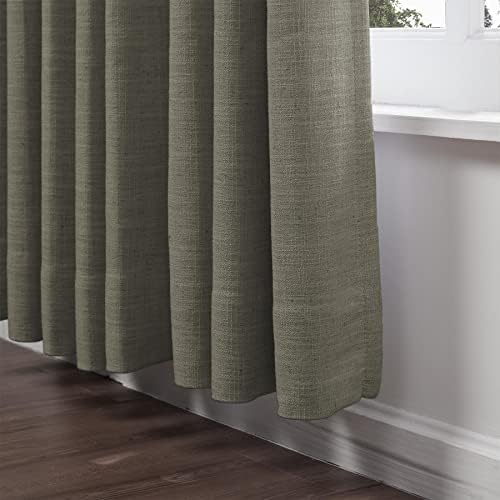 ChadMade Morden Grommet Nutral Linen Solid Color Drape 96 Inches Long
