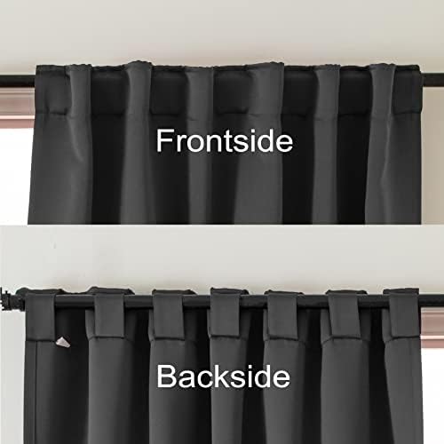Pickluc Blackout Curtains 63 Inches Long 2 Panels, Black Out Drapes