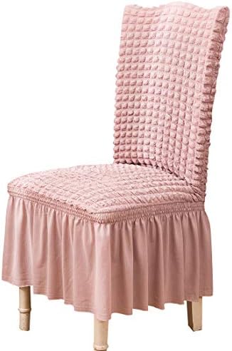 Dorm Chair Cover, Dining Chair Slipcover Stretch Washable with Skirt