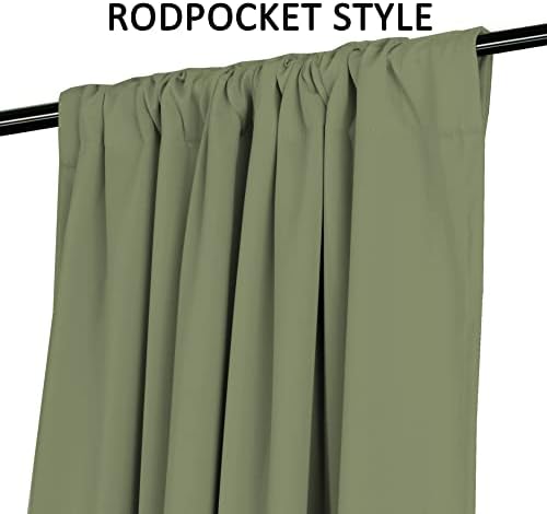 Turquoize Blackout Curtains 72 Inch Length Rod Pocket Back Tab