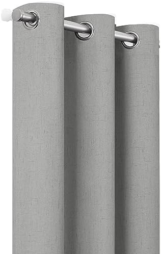 Eclipse Pembroke 100% Blackout, Faux Linen Grommet Window Curtains