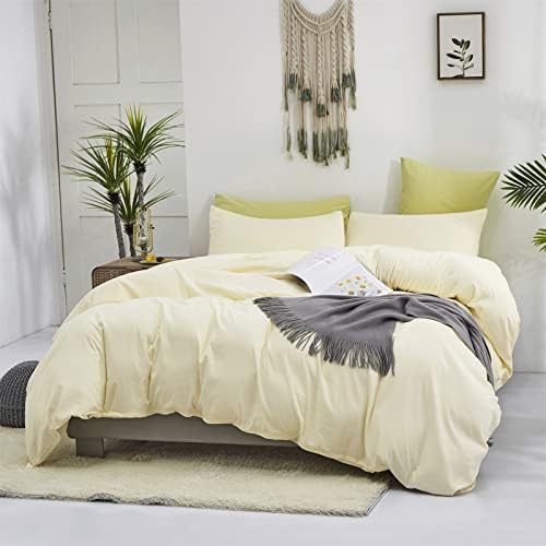 Luxlovery Ivory White Comforter Set California King Cream White
