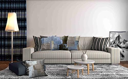 Throw Pillow Covers Set of 4, 20 x 20 Inch, Abstract Art