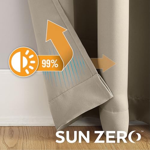 Sun Zero Soho 2-pack Blackout Energy Efficient Grommet Curtain Panel