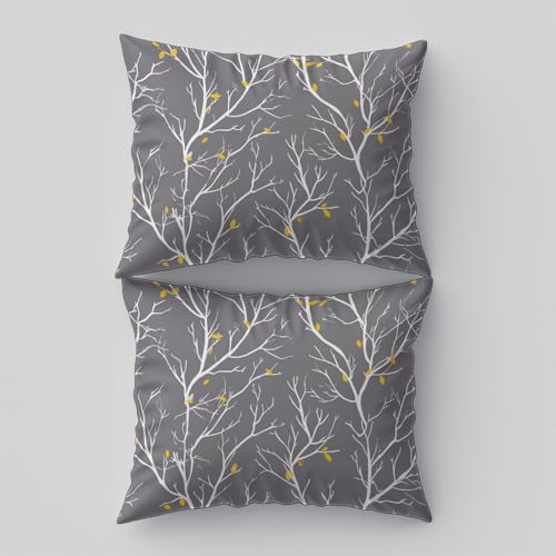 Charcoal Gray Duvet Cover King Size, Reversible Duvet Cover Set with
