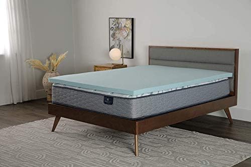 Serta ThermaGel 2-Inch Gel Memory Foam Mattress Topper, Queen