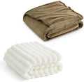 Bedsure Fleece Blankets King Size Camel&King Size Blanket for