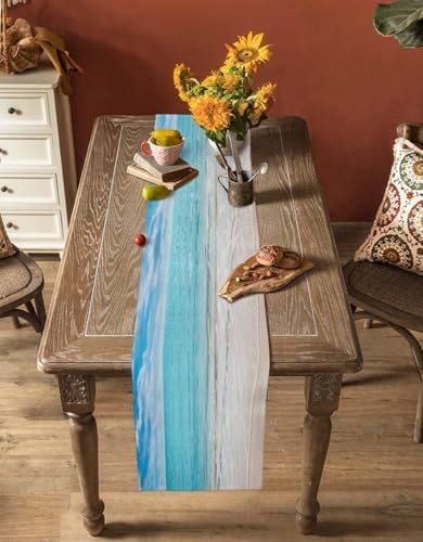 Summer Table Runners 90 Inches Long Tropical Ocean Beach Sea Water