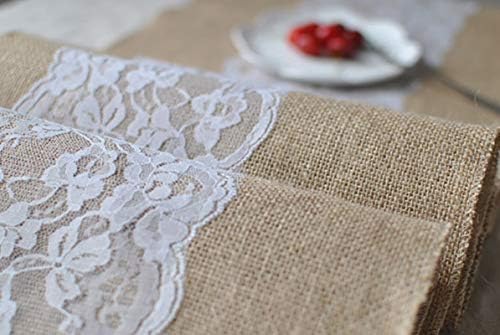 Daesar Table Runner 12x108 Inch, Table Runner Linen Christmas Khaki