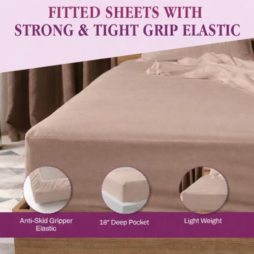 Twin-XL Fitted Sheet Only 800 Thread Count Sheets 100% Egyptian Cotton