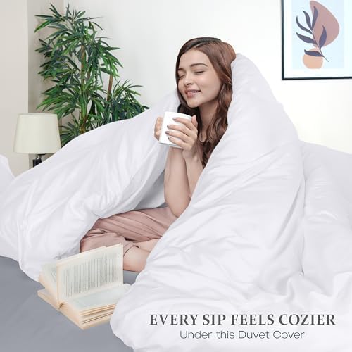 Duvet Cover Set Full/Queen (90"x90") Inch Size - 3 Piece 100% Egyptian