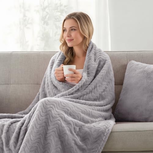 Exclusivo Mezcla Soft Fleece Blanket King Size for Bed, Sofa, Light