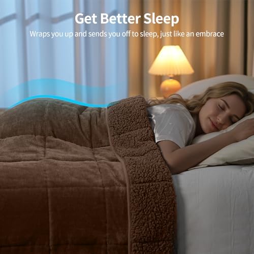 Uttermara Weighted Blankets for Adults Queen Size, 15lbs 60x80 inches